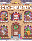 Happy Days - Cosy Christmas Advent Colouring Book (Hardback Edition)