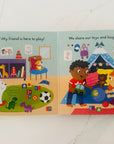 Busy Friends: Push Pull and Slide book - Wondertivity