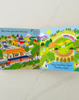 Busy Trains - A Push, Pull and Slide book - Wondertivity