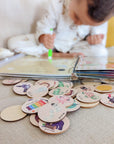 Learning Binders and Wooden Discs Set - Wondertivity