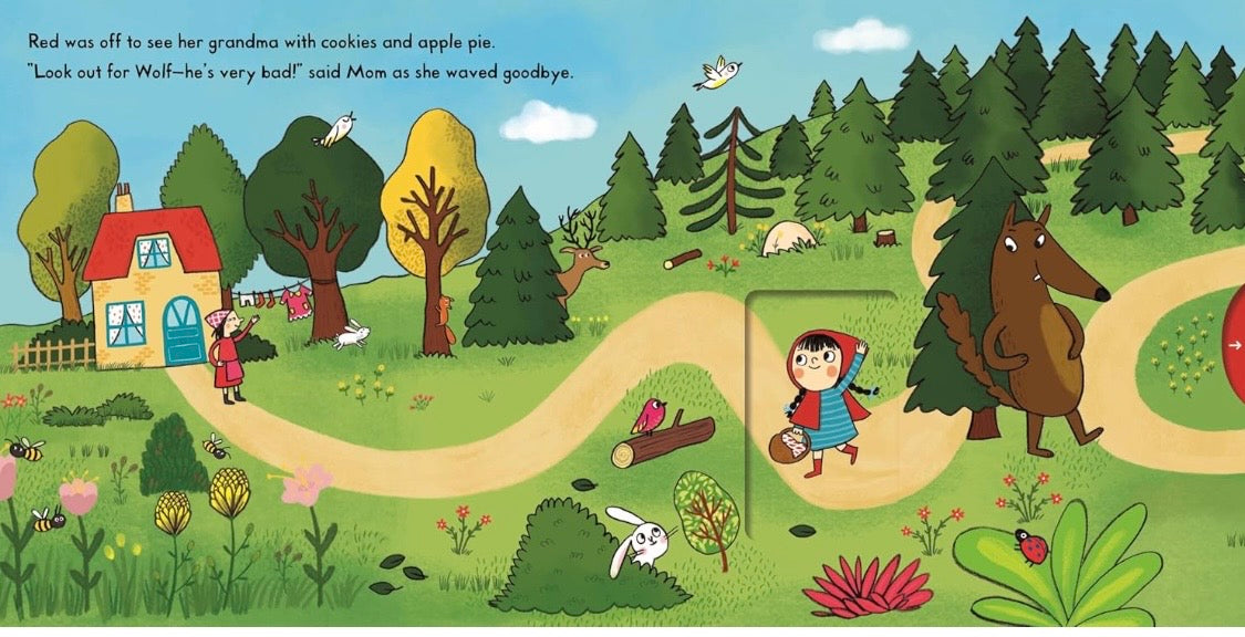 Little Red Riding Hood Push Pull Slide Book