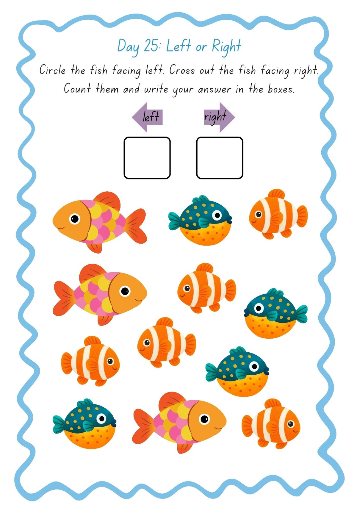 My Wondertivity One Activity a Day - Under the Sea DIGITAL DOWNLOAD