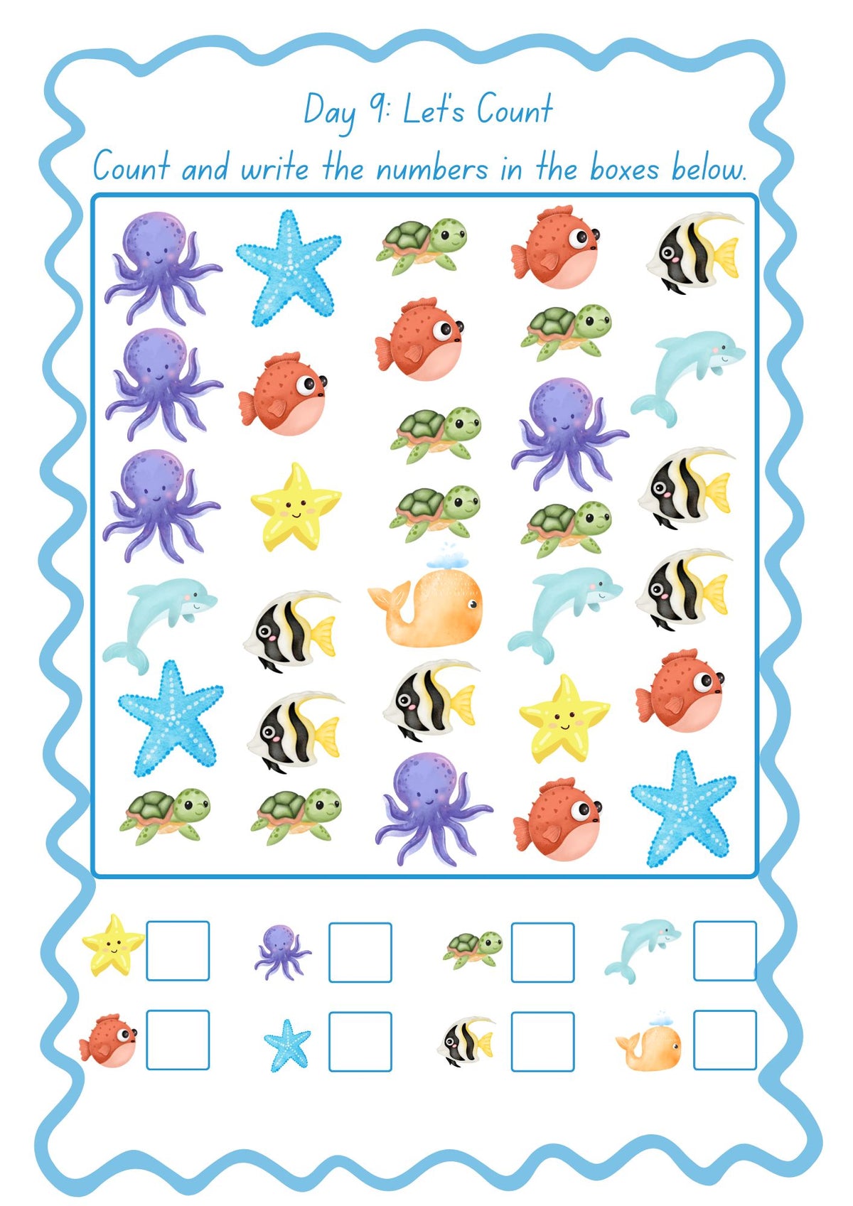My Wondertivity One Activity a Day - Under the Sea DIGITAL DOWNLOAD