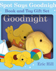 Spot Says Goodnight book and toy gift set by Eric Hill