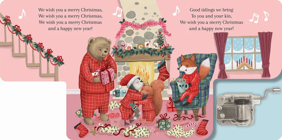 Wind-Up Music Box Book - We Wish You a Merry Christmas