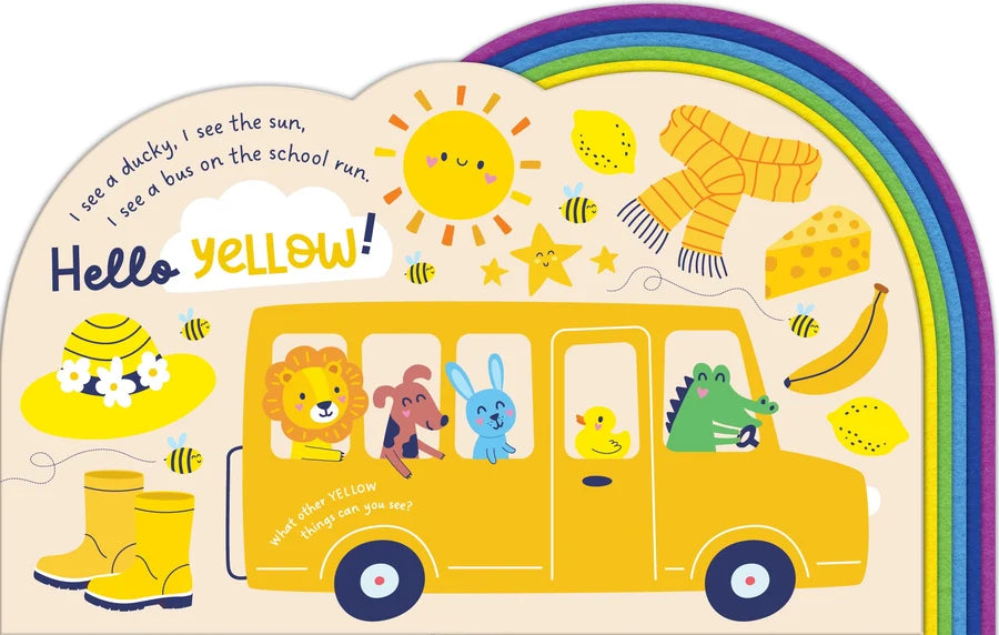 Chunky Felt Board Book - Hello Rainbow