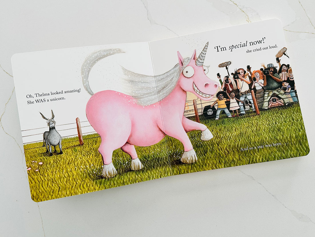 Thelma the Unicorn Board Book by Aaron Blabey